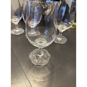 Vintage 5 Rosenthal Monbijou Classic Rose Tulip German Beer Crystal Ornate Base